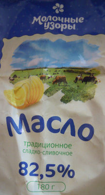 Масло Традиционное сладко-сливочное 82,5 %