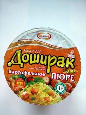 Картофельное пюре быстрого приготовления «Доширак» со вкусом грибов