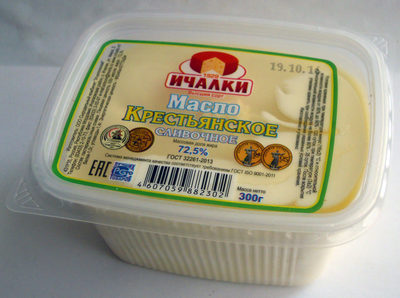 Масло Крестьянское сливочное 72,5%