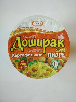 Картофельное пюре быстрого приготовления «Доширак» со вкусом мяса