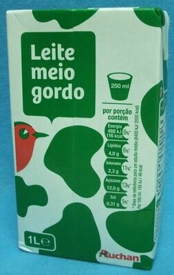 Leite meio gordo