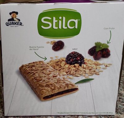 Barras de avena Quaker Stila sabor moras