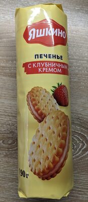 Печенье с клубничным кремом