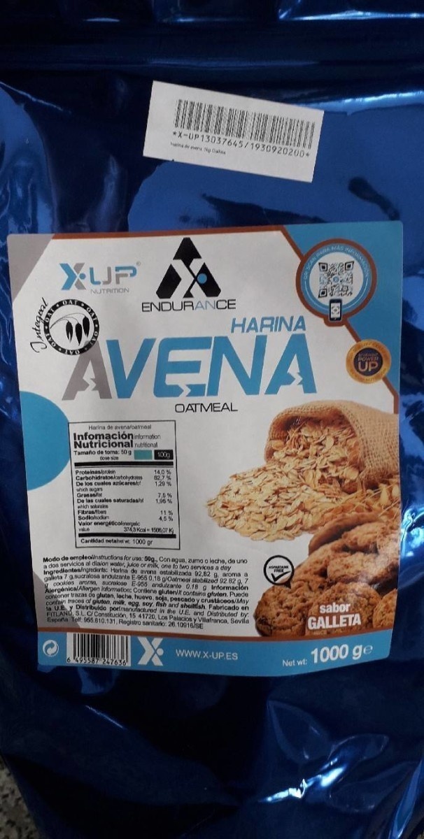 Avena harina.