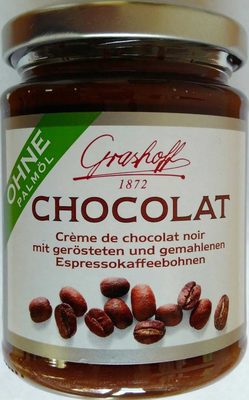 Chocolat mit Espressokaffeebohnen