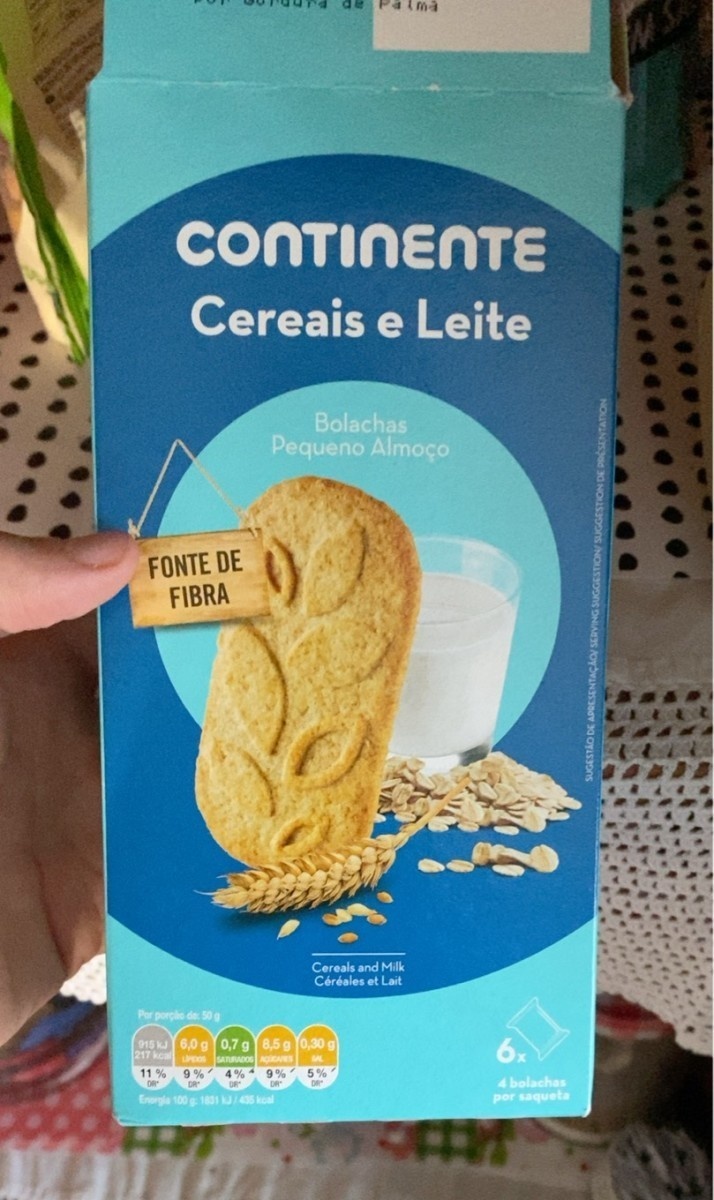 Cereais e Leite