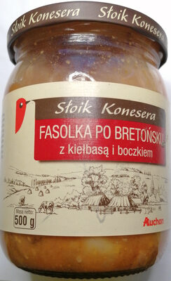 Fasolka po bretońsku z kiełbasą i boczkiem.