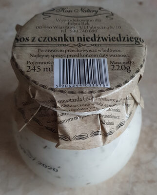 Sos z czosnku niedźwiedziego