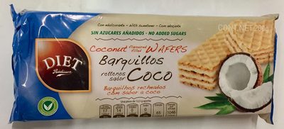 Barquillos Rellenos Coco